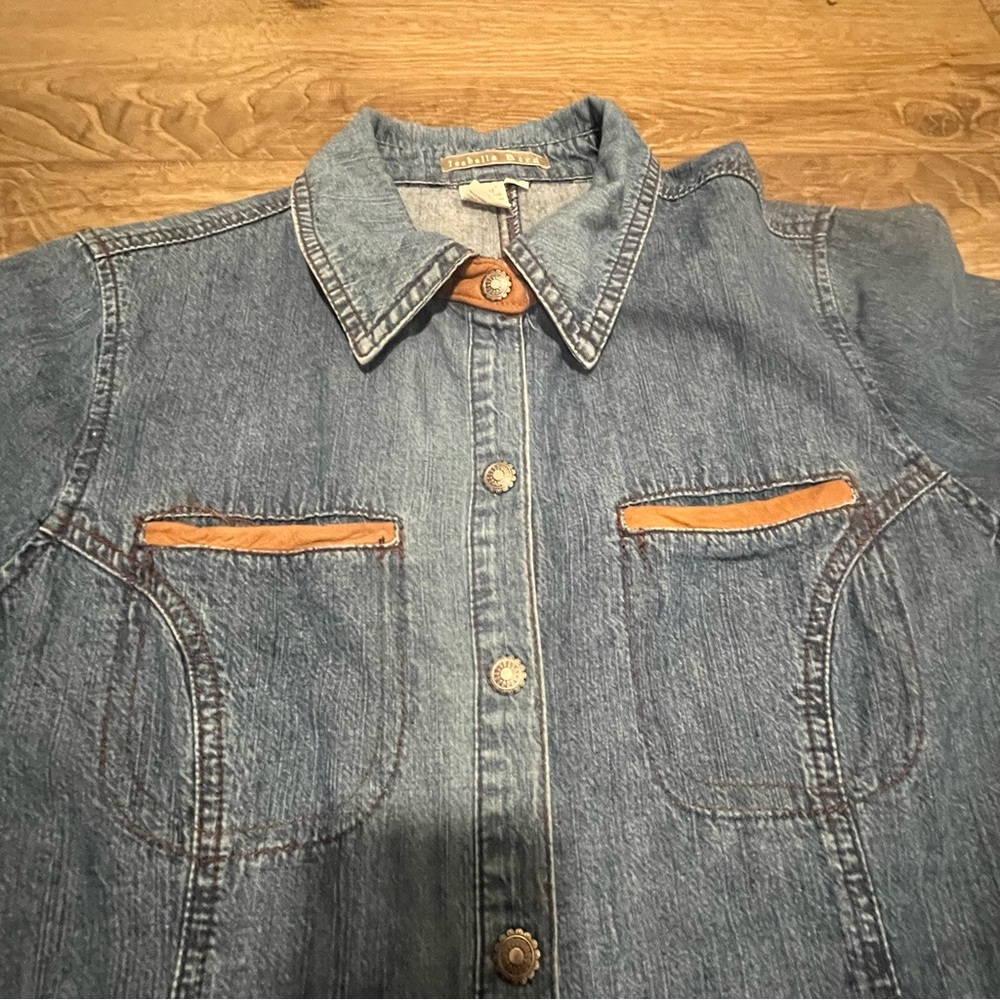ISABELLA BIRD | Chambray Blue Jean Maxi Dress -Size 8 - Picture 10 of 16